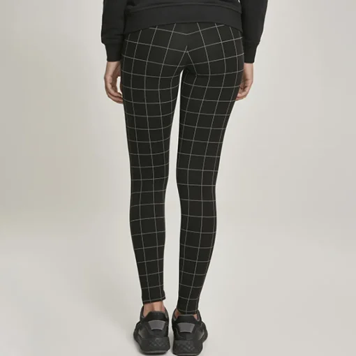 JEANS Housut>Urban Classics Check stretch-housut musta/ruutukuvio