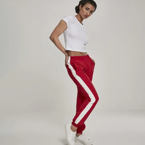 JEANS Housut>Urban Classics Crinkle tuulihousut punainen