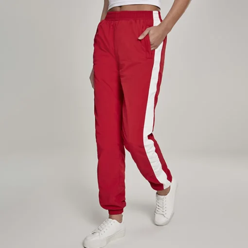 JEANS Housut>Urban Classics Crinkle tuulihousut punainen