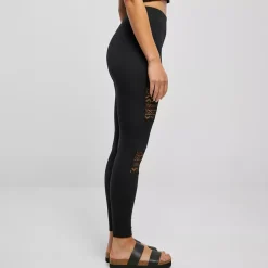 JEANS Leggingsit | Plus!></noscript>Urban Classics Crochet Lace leggingsit musta