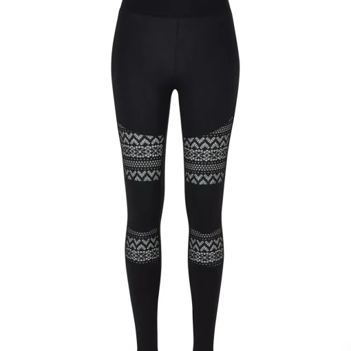 JEANS Leggingsit | Plus!>Urban Classics Crochet Lace leggingsit musta