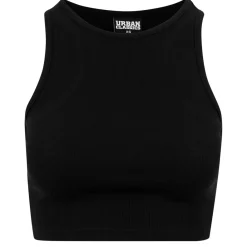 JEANS Lyhythihaiset Paidat Ja Topit></noscript>Urban Classics Crop ribbitoppi musta