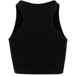 JEANS Lyhythihaiset Paidat Ja Topit></noscript>Urban Classics Crop ribbitoppi musta