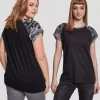 JEANS Lyhythihaiset Paidat Ja Topit | Plus!>Urban Classics CT Raglan t-paita musta