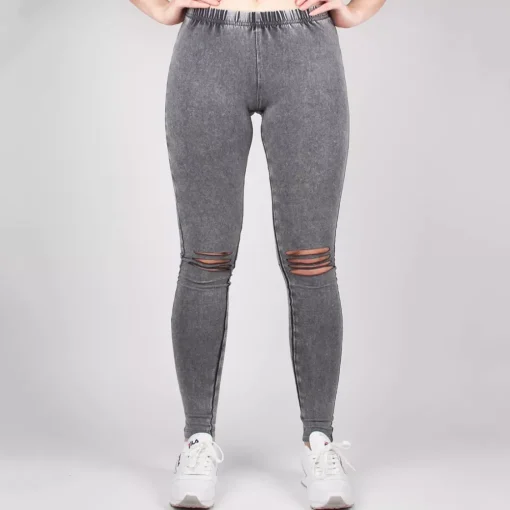 JEANS Leggingsit>Urban Classics Cutted leggingsit acid black