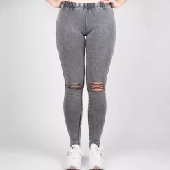 JEANS Leggingsit>Urban Classics Cutted leggingsit acid black
