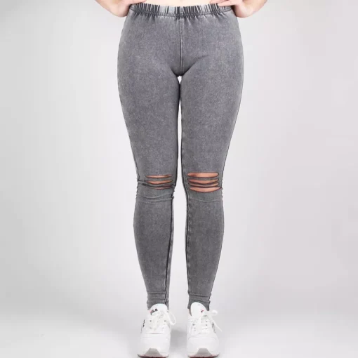 JEANS Leggingsit>Urban Classics Cutted leggingsit acid black