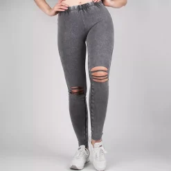 JEANS Leggingsit></noscript>Urban Classics Cutted leggingsit acid black