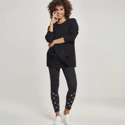 JEANS Leggingsit>Urban Classics Eyelet leggingsit musta
