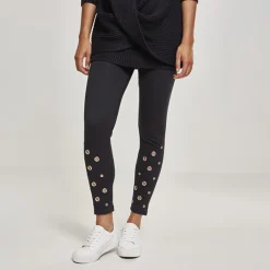 JEANS Leggingsit>Urban Classics Eyelet leggingsit musta