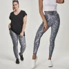 JEANS Leggingsit>Urban Classics High Waist leggingsit harmaa/käärmekuvio