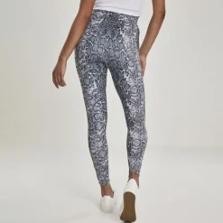 JEANS Leggingsit></noscript>Urban Classics High Waist leggingsit harmaa/käärmekuvio