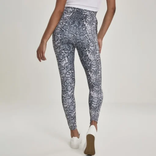 JEANS Leggingsit>Urban Classics High Waist leggingsit harmaa/käärmekuvio