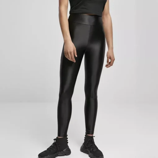 JEANS Leggingsit | Plus!>Urban Classics Highwaist Shiny leggingsit musta