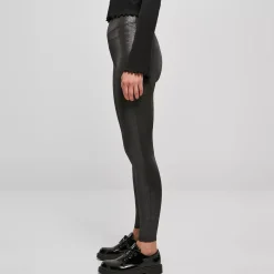 JEANS Leggingsit | Plus!>Urban Classics Highwaist Glamours leggingsit musta