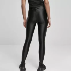 JEANS Leggingsit | Plus!></noscript>Urban Classics Highwaist Shiny leggingsit musta