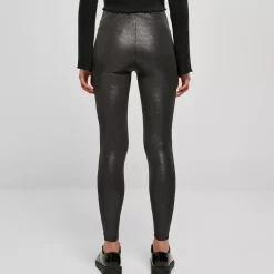 JEANS Leggingsit | Plus!></noscript>Urban Classics Highwaist Glamours leggingsit musta