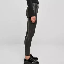 JEANS Leggingsit | Plus!></noscript>Urban Classics Highwaist Glamours leggingsit musta