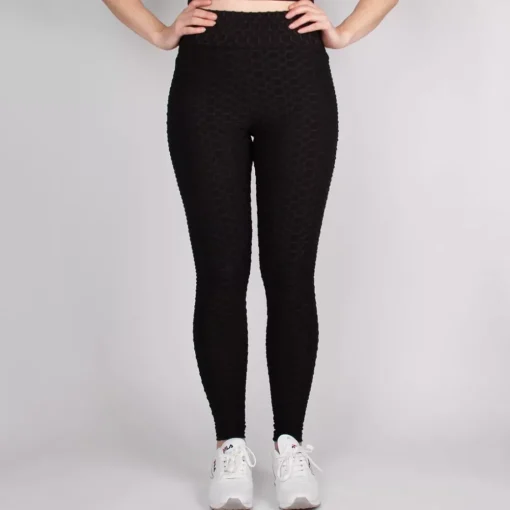 JEANS Leggingsit>Urban Classics Honeycomb leggingsit musta