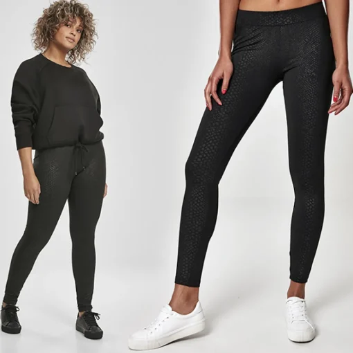 JEANS Leggingsit>Urban Classics Pattern leggingsit musta