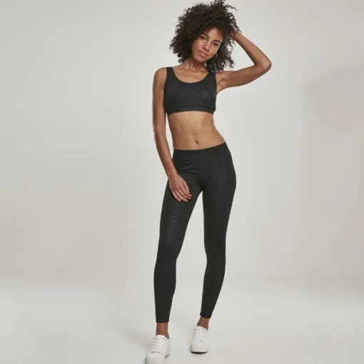 JEANS Leggingsit>Urban Classics Pattern leggingsit musta