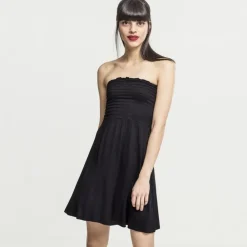 JEANS Minimekot>Urban Classics Smoke Bandeau mekko musta