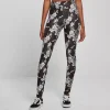 JEANS Leggingsit>Urban Classics Soft AOP Leggingsit blackflower