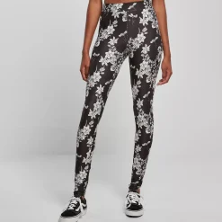 JEANS Leggingsit>Urban Classics Soft AOP Leggingsit blackflower