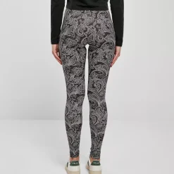 JEANS Leggingsit | Plus!></noscript>Urban Classics Soft AOP Leggingsit blacknewpaisley