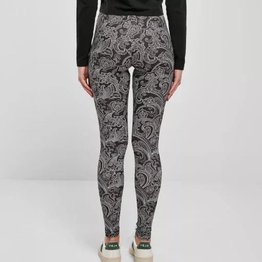 JEANS Leggingsit | Plus!>Urban Classics Soft AOP Leggingsit blacknewpaisley