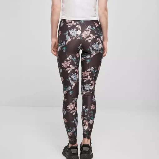 JEANS Leggingsit | Plus!>Urban Classics Soft AOP Leggingsit blacksoftflower