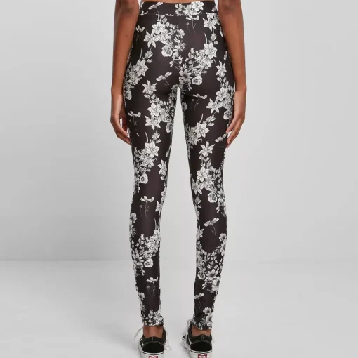 JEANS Leggingsit>Urban Classics Soft AOP Leggingsit blackflower
