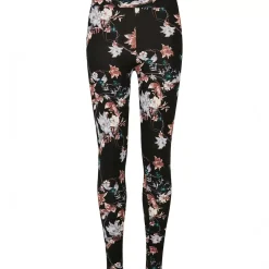 JEANS Leggingsit | Plus!></noscript>Urban Classics Soft AOP Leggingsit blacksoftflower