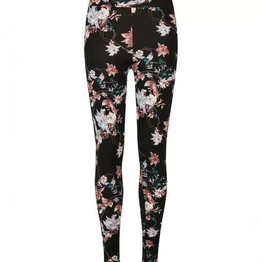 JEANS Leggingsit | Plus!>Urban Classics Soft AOP Leggingsit blacksoftflower