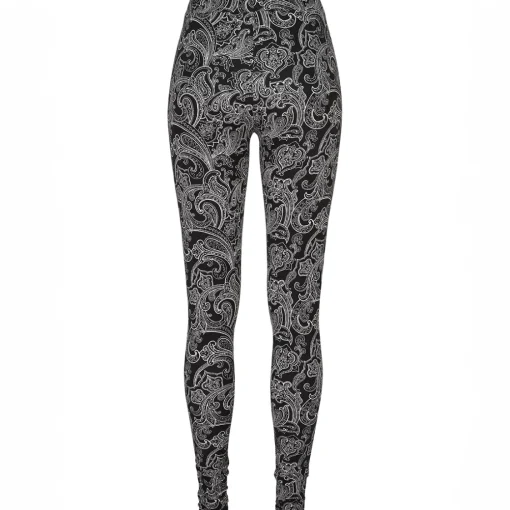 JEANS Leggingsit | Plus!>Urban Classics Soft AOP Leggingsit blacknewpaisley