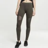 JEANS Leggingsit>Urban Classics Tech Mesh leggingsit oliivi