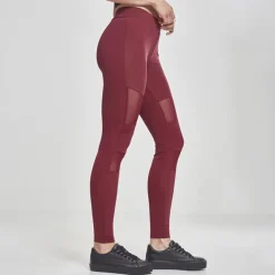 JEANS Leggingsit>Urban Classics Tech Mesh leggingsit burgundy