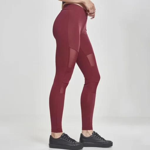 JEANS Leggingsit>Urban Classics Tech Mesh leggingsit burgundy