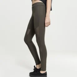 JEANS Leggingsit>Urban Classics Tech Mesh leggingsit oliivi