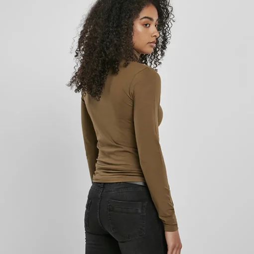 JEANS Pitkähihaiset Paidat>Urban Classics Turtleneck paita Summer Olive