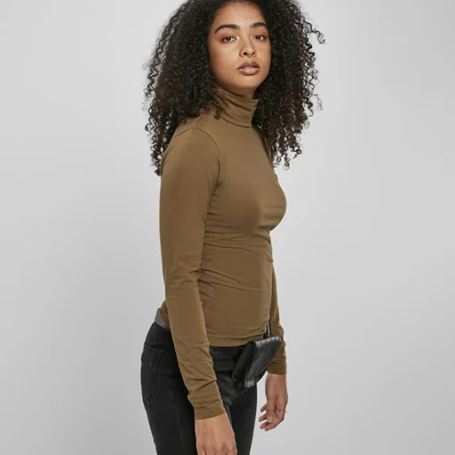 JEANS Pitkähihaiset Paidat>Urban Classics Turtleneck paita Summer Olive
