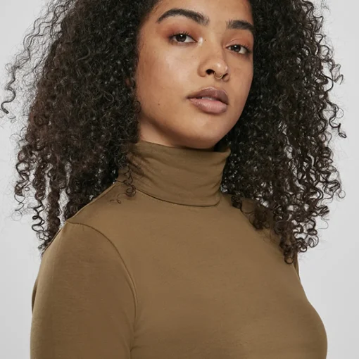 JEANS Pitkähihaiset Paidat>Urban Classics Turtleneck paita Summer Olive