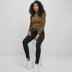 JEANS Pitkähihaiset Paidat></noscript>Urban Classics Turtleneck paita Summer Olive