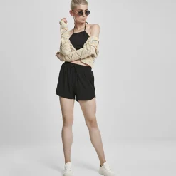 JEANS Shortsit Ja Caprit></noscript>Urban Classics Viscose Resort shortsit musta