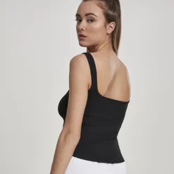 JEANS Lyhythihaiset Paidat Ja Topit></noscript>Urban Classics Wide Neck toppi musta