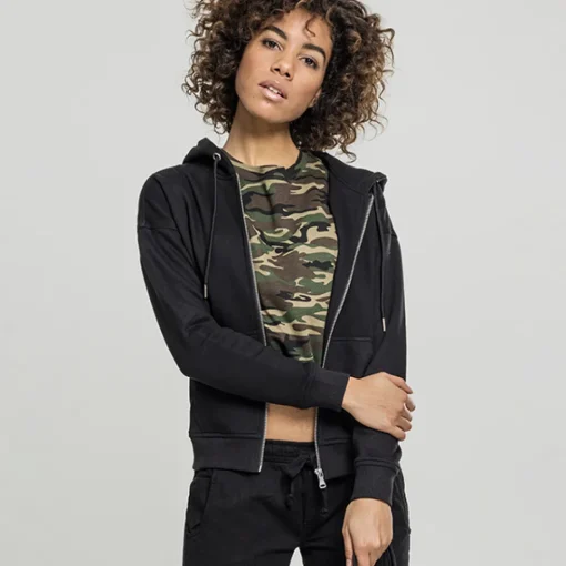 JEANS Takit>Urban Classics Zip hoody musta
