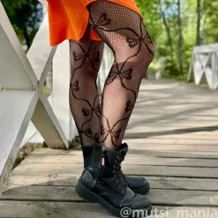 JEANS Sukat Ja Sukkahousut | Plus!></noscript>Verkkosukkahousut ruseteilla