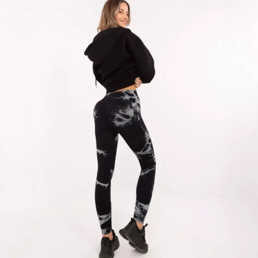 JEANS Leggingsit>Vinceotto Sport solmuvärjätyt leggingsit musta