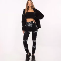 JEANS Leggingsit></noscript>Vinceotto Sport solmuvärjätyt leggingsit musta