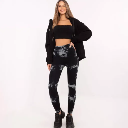 JEANS Leggingsit>Vinceotto Sport solmuvärjätyt leggingsit musta